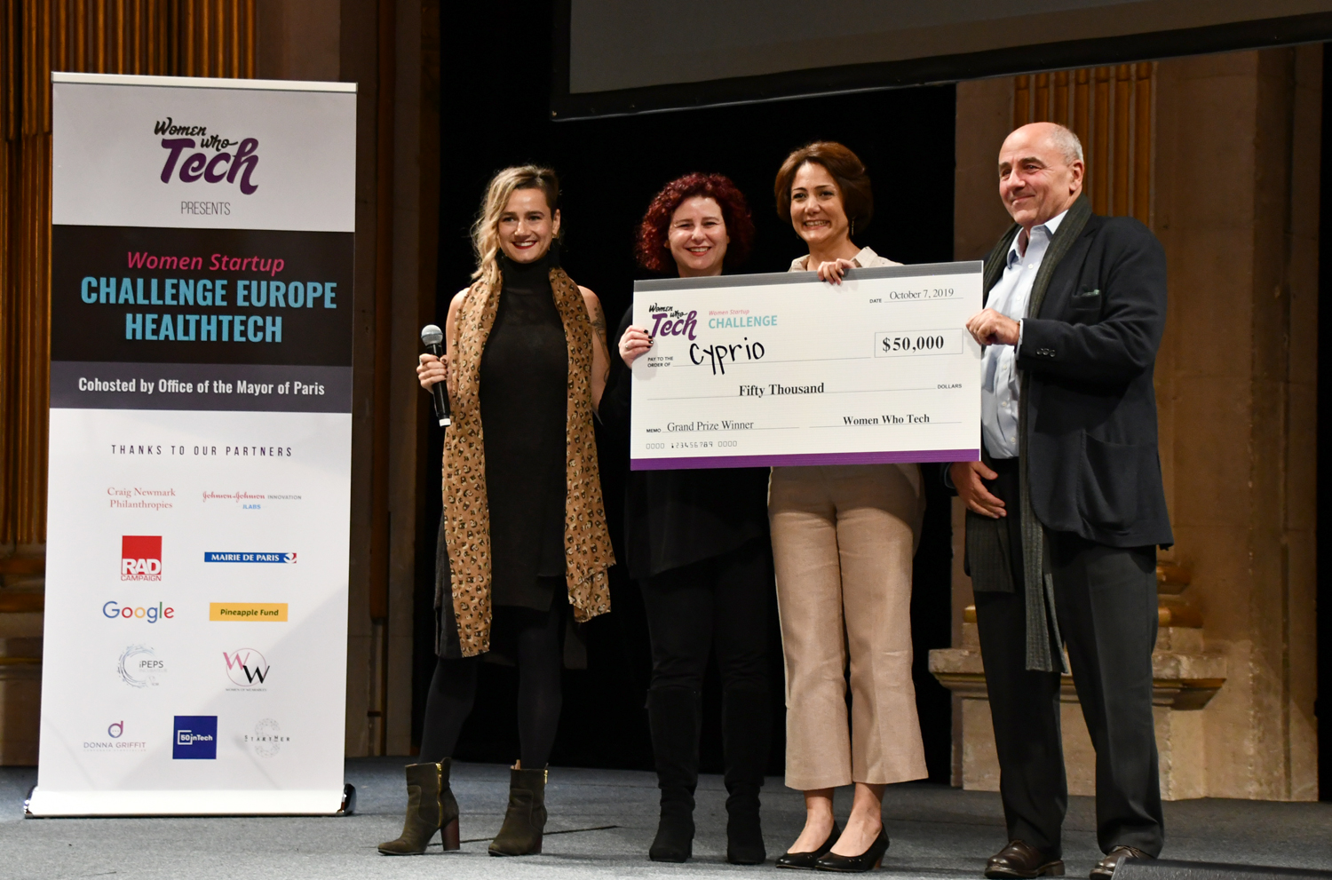 Cyprio won the Women Startup Challenge Europe Healthtech